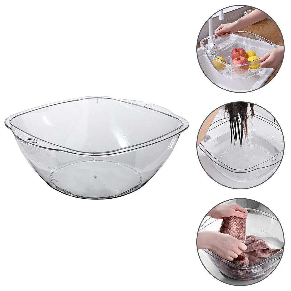 

Fruit Wash Basin Salon Face Cleansing Washbasin Foldable Transparent Washing Baby