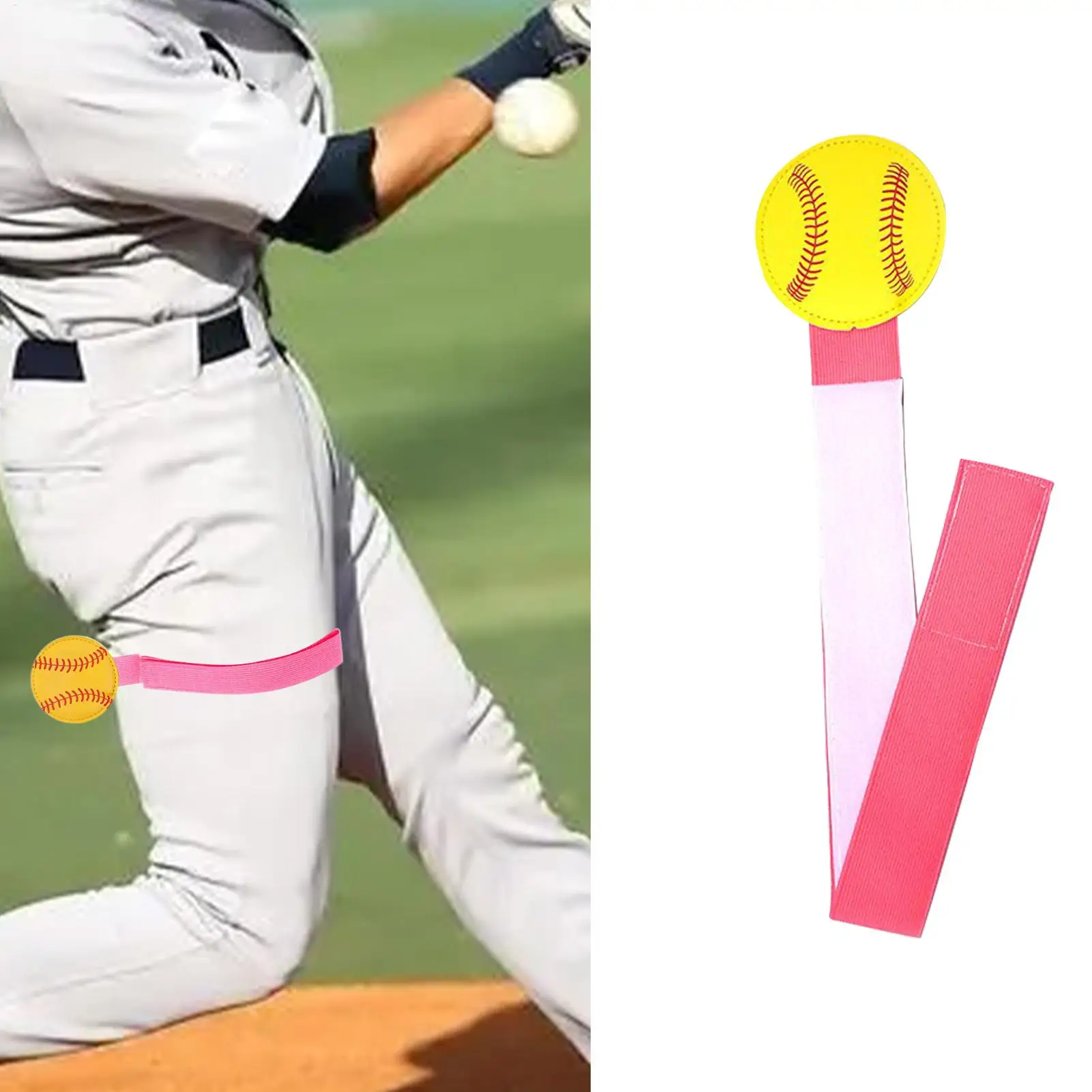 

Учебные пособия для вышивания софтбола Тренажер для вышивания софтбола Ремни для ног Устойчивое к разрыву оборудование для сборки мышц памяти для молодежи