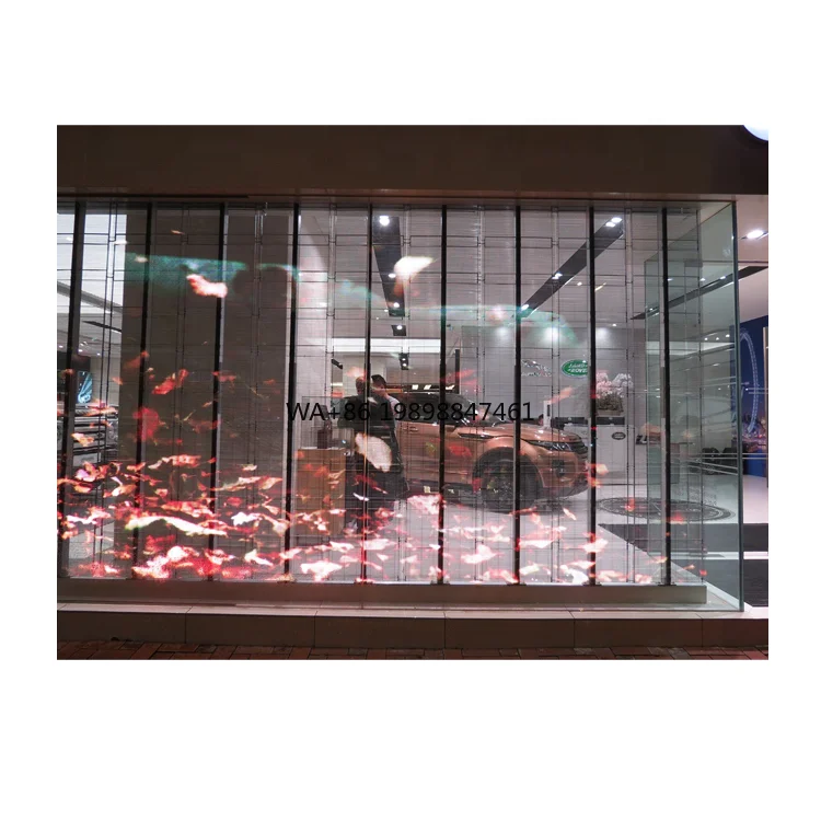 

Outdoor Transparent P10.41LED Display Membrane Panel Screen Wall Glass Shopping Mall Jewelry Store