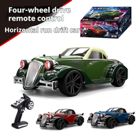 SCY 16302 Delin Retro Classic Car Simulation Car Lamp High-Speed Four-Wheel Drift Car Electric RC Remote Control Car Model Toy