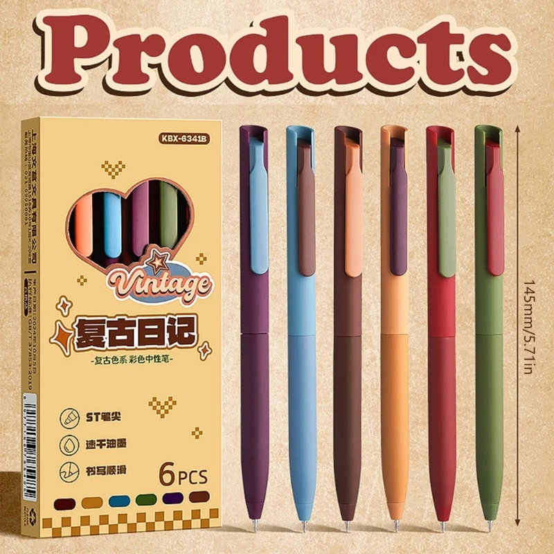 Bolígrafo gel colorido con punta 0,5 mm para escribir material oficina escolar para escribir