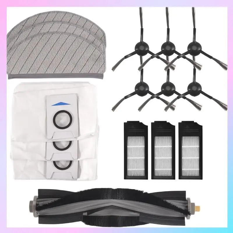 ABRG-1Set brosse latérale principale filtre Hepa vadrouille chiffon sac à poussière Kit de remplacement accessoires pour Ecovacs X1 Plus