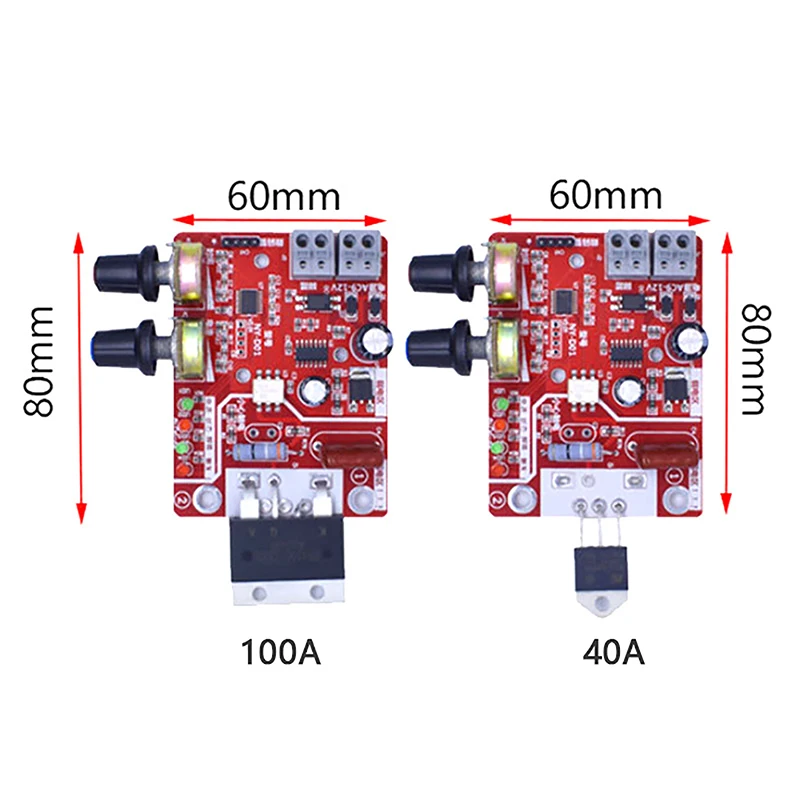 NEW Spot Welder Module 40A 100A Spot Welding Machine Control Board Adjust Time Current Transformer Controller Panel Accessories