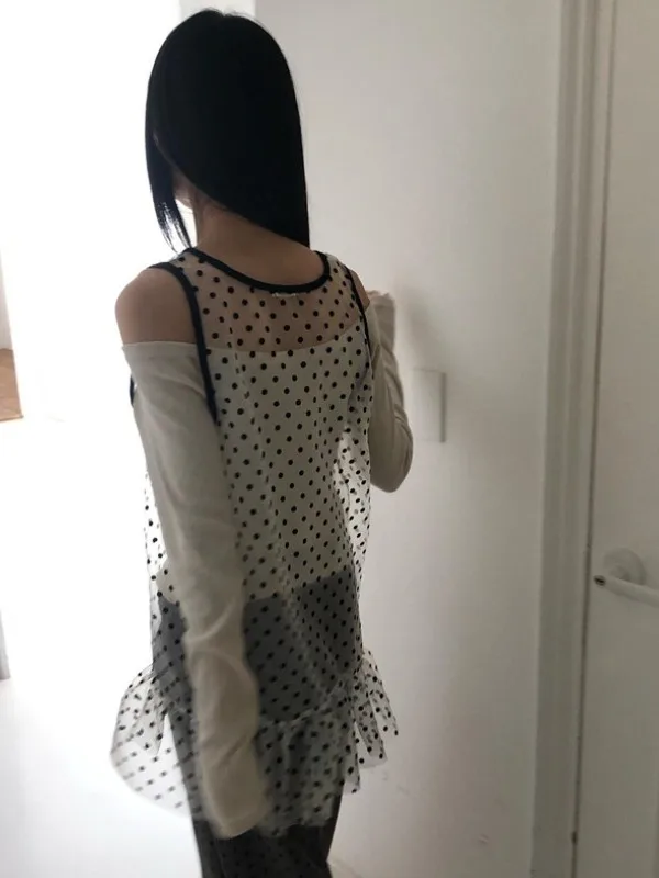 Шикарный многослойный винтажный жилет в горошек в стиле ретро Dr, корейский универсальный женский свитер Me Summer Faion Dr