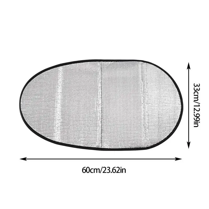 Juste pare-soleil pour siège de voiture électrique, facile à nettoyer, double face, pliable, garde votre siège propre et frais, avec housse pare-soleil