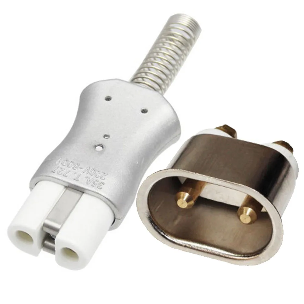 5mm 6mm IEC C8 ceramiczne okablowanie przemysłowe wtyczka wysokotemperaturowa c7 męskie złącze żeńskie elektryczne gniazdko zasilania piekarnika 35A 600V