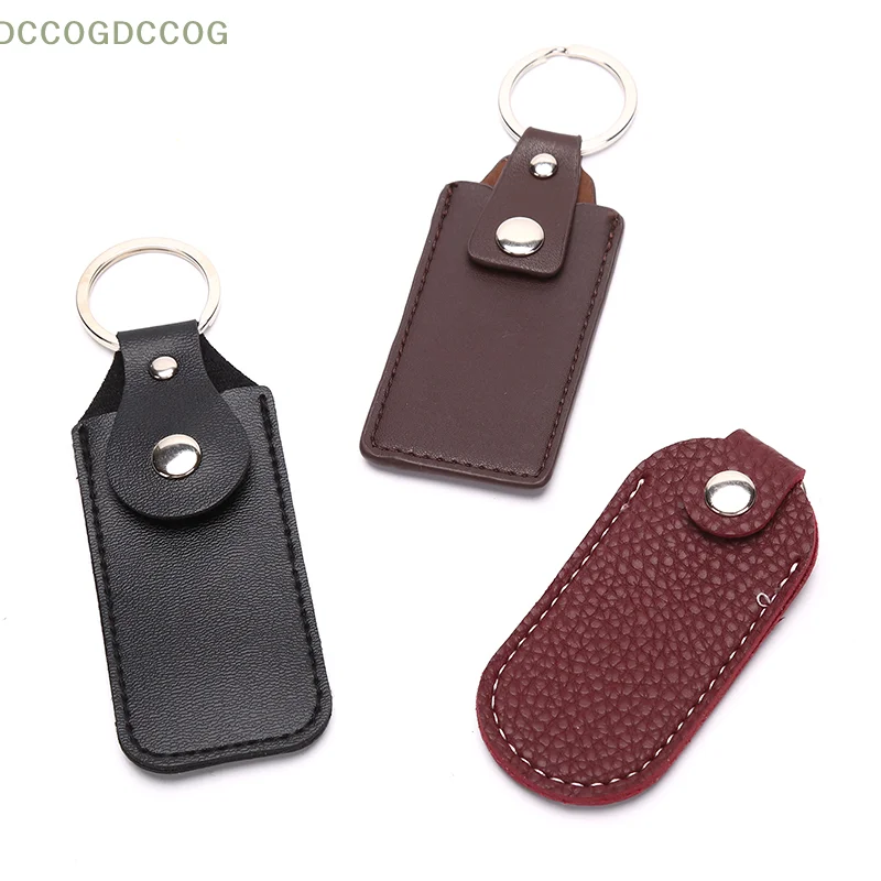 Portable Pocket Leather Key Ring for Usb Flash Drive USB Case Protective Bag