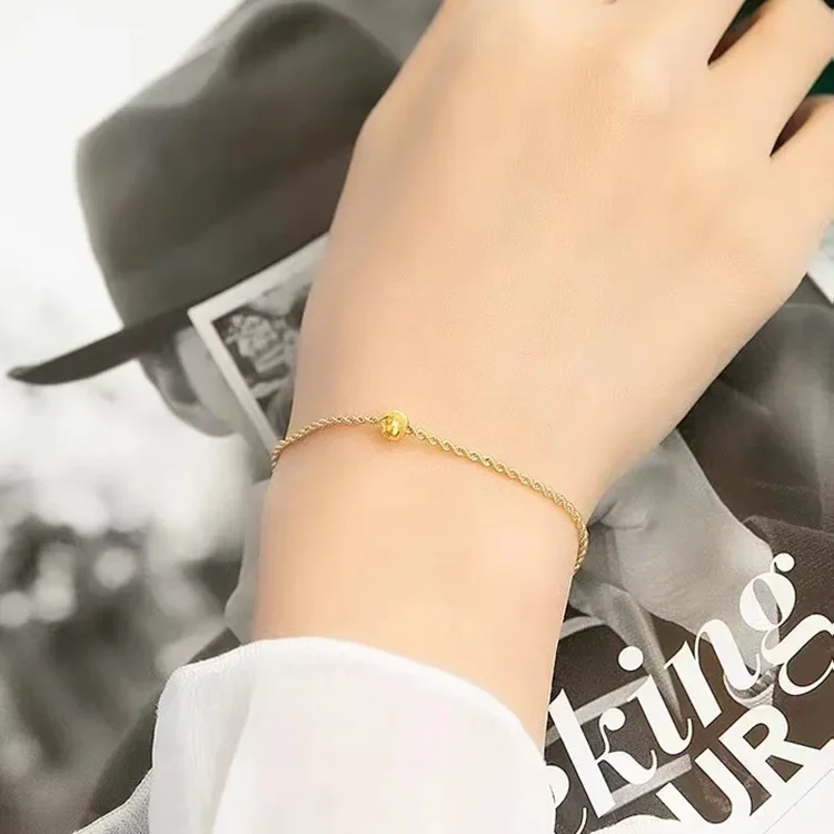 

Au750 Браслет из настоящего 18-каратного золота «кошачий глаз» Браслет из пеньковой веревки Модный легкий роскошный браслет для женщин Изящные ювелирные изделия Подарок на вечеринку