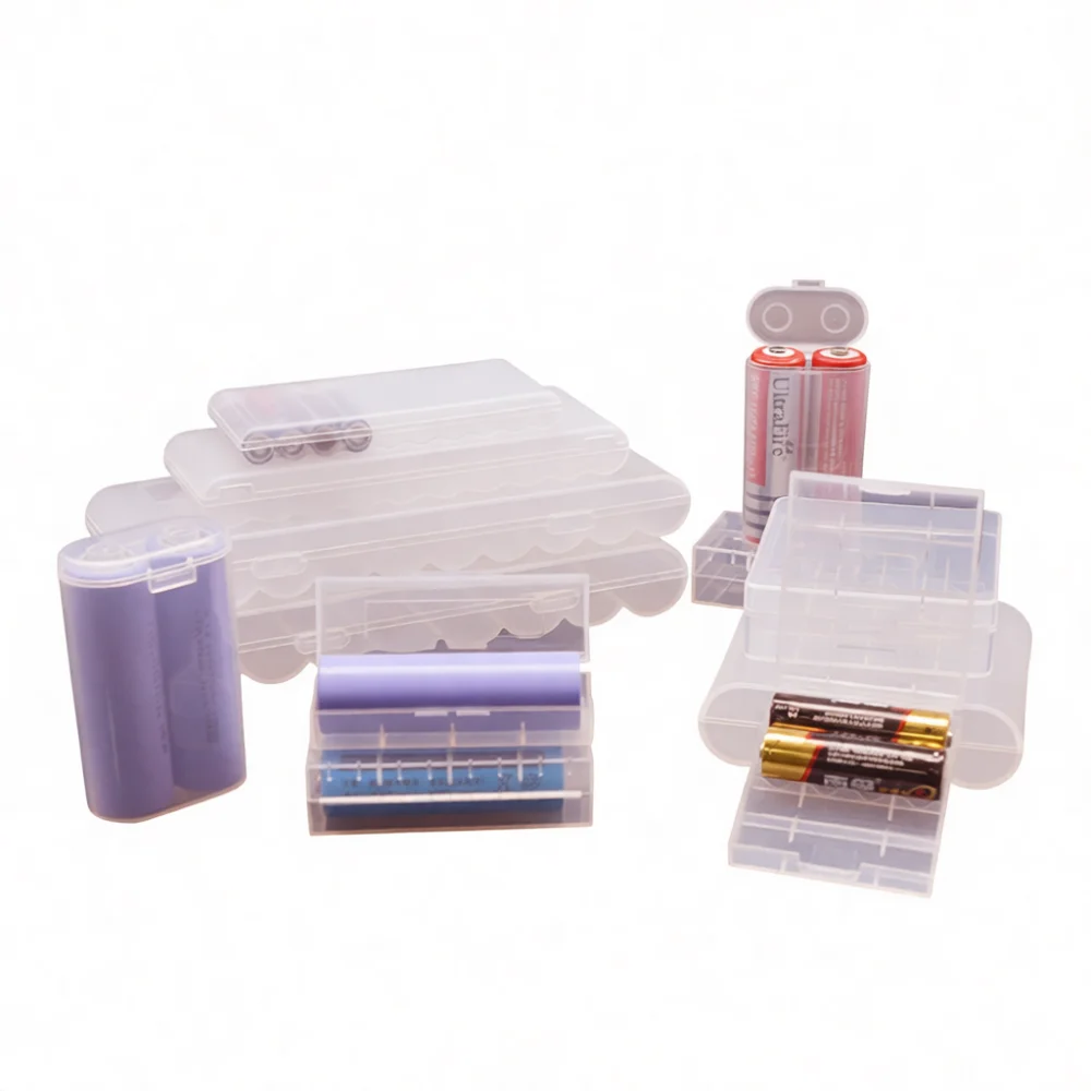 Premium Plastic Storage Case For Battery 18650 21700 AA AAA Organizer Holder Thickened Moisture Proof Protective Carrier Box