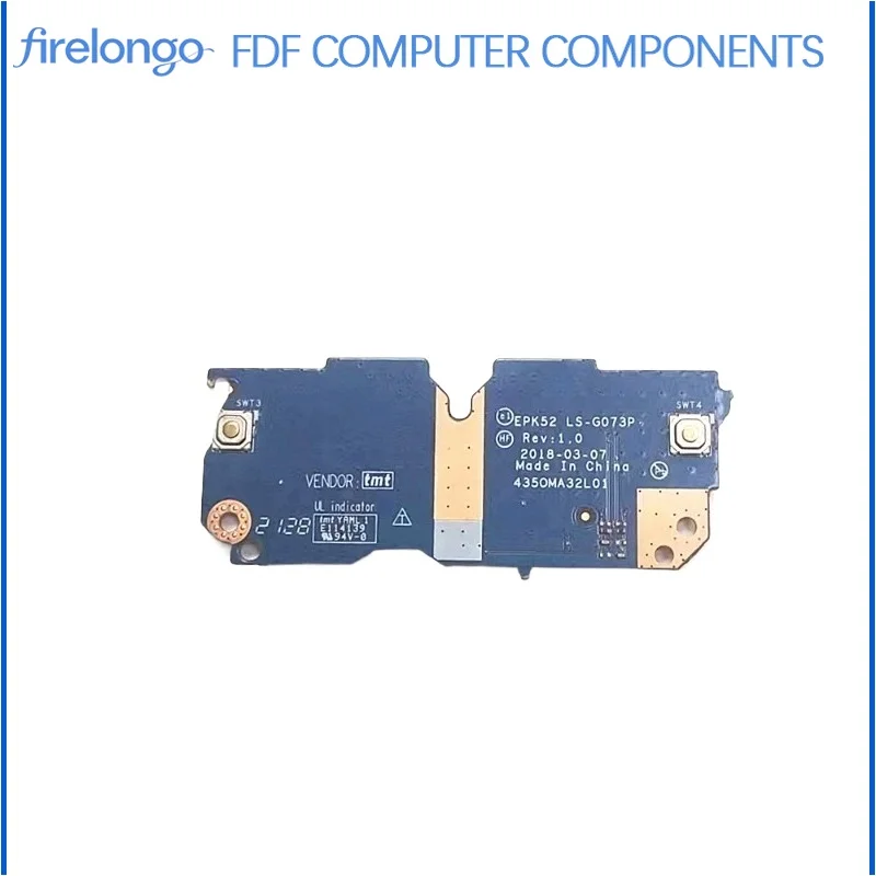 New for HP 15-DA 15-DB TPN-C135 TPN-C136 Touchpad Left Right Button Replacement LS-G073P