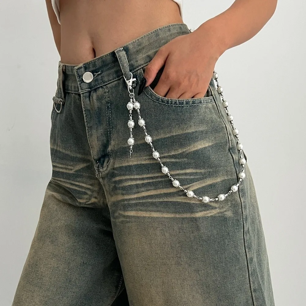 

Trendy Punk Star Pendant Pant Chain Metal Hip Hop Jeans Chain Multilayer Casual Waist Keychain Women Man Gifts