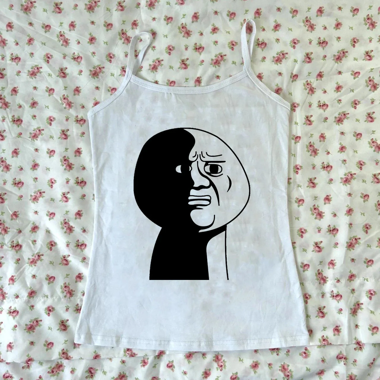 Funny Graphic Print Women's Clothing Crop Top Y2K Summer Camisole Harajuku Female Casual Streetwear Sleevseles Tank Tops