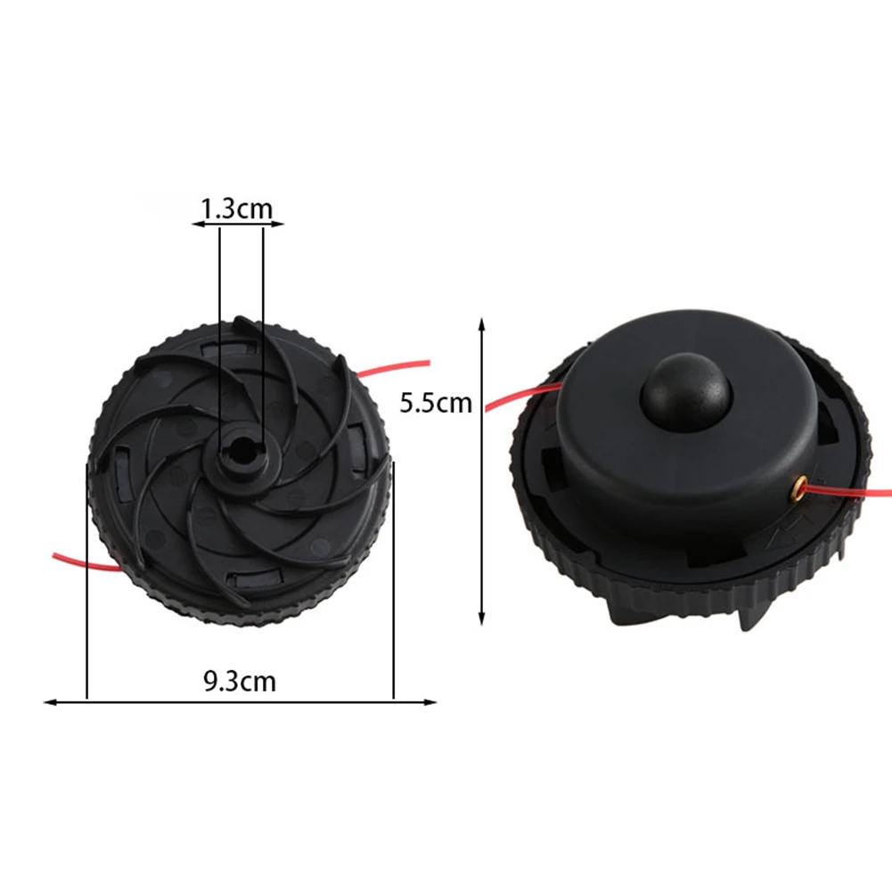 Automatic Feed Electric Trimmer Head with Angled Elbow Design for Tight Corners and Edge Trimming on Electric Models