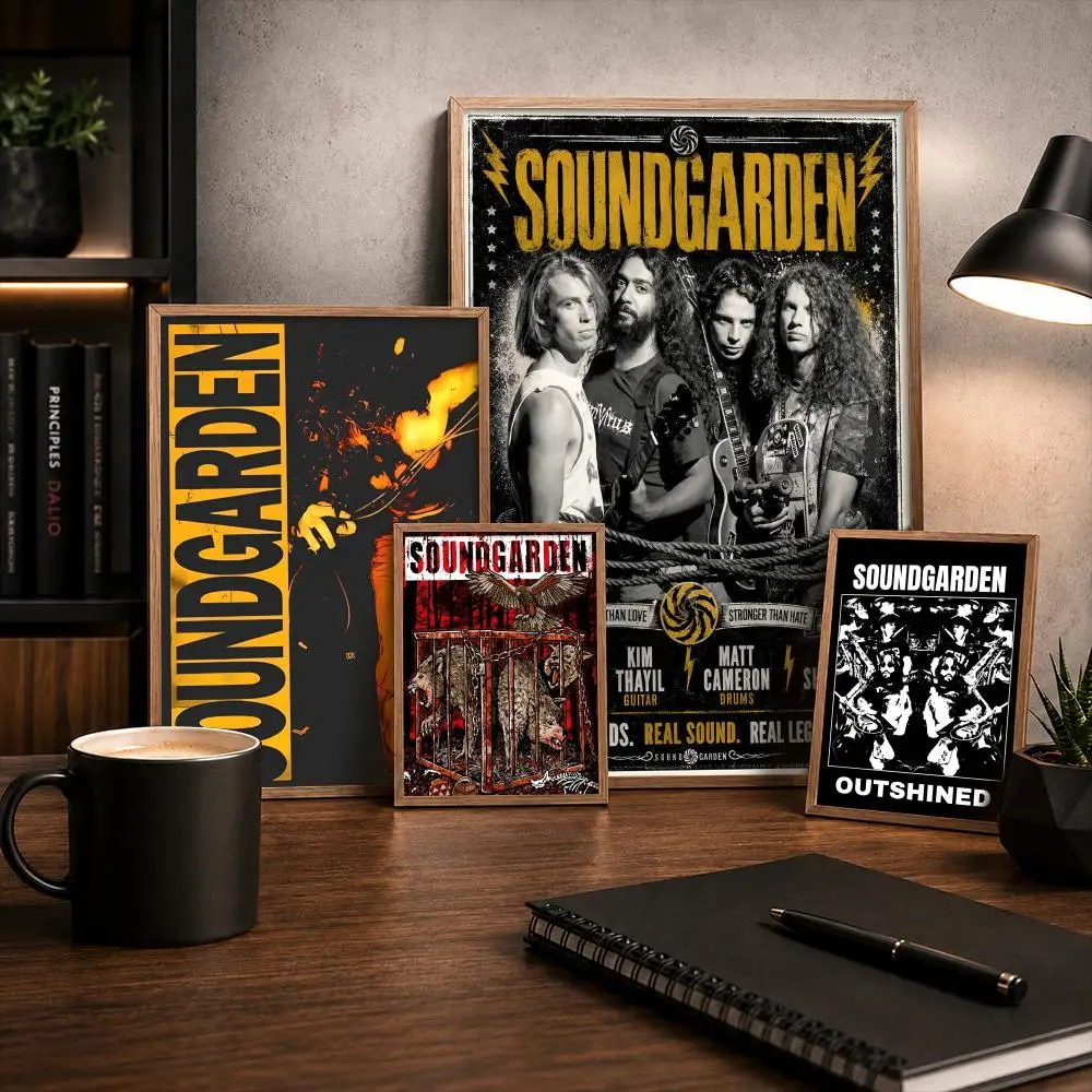 S-Soundgarden Painting Calligraphy Canvas Poster Art for Bedroom Living Room Home Decor Wall Decoration Decals Gift
