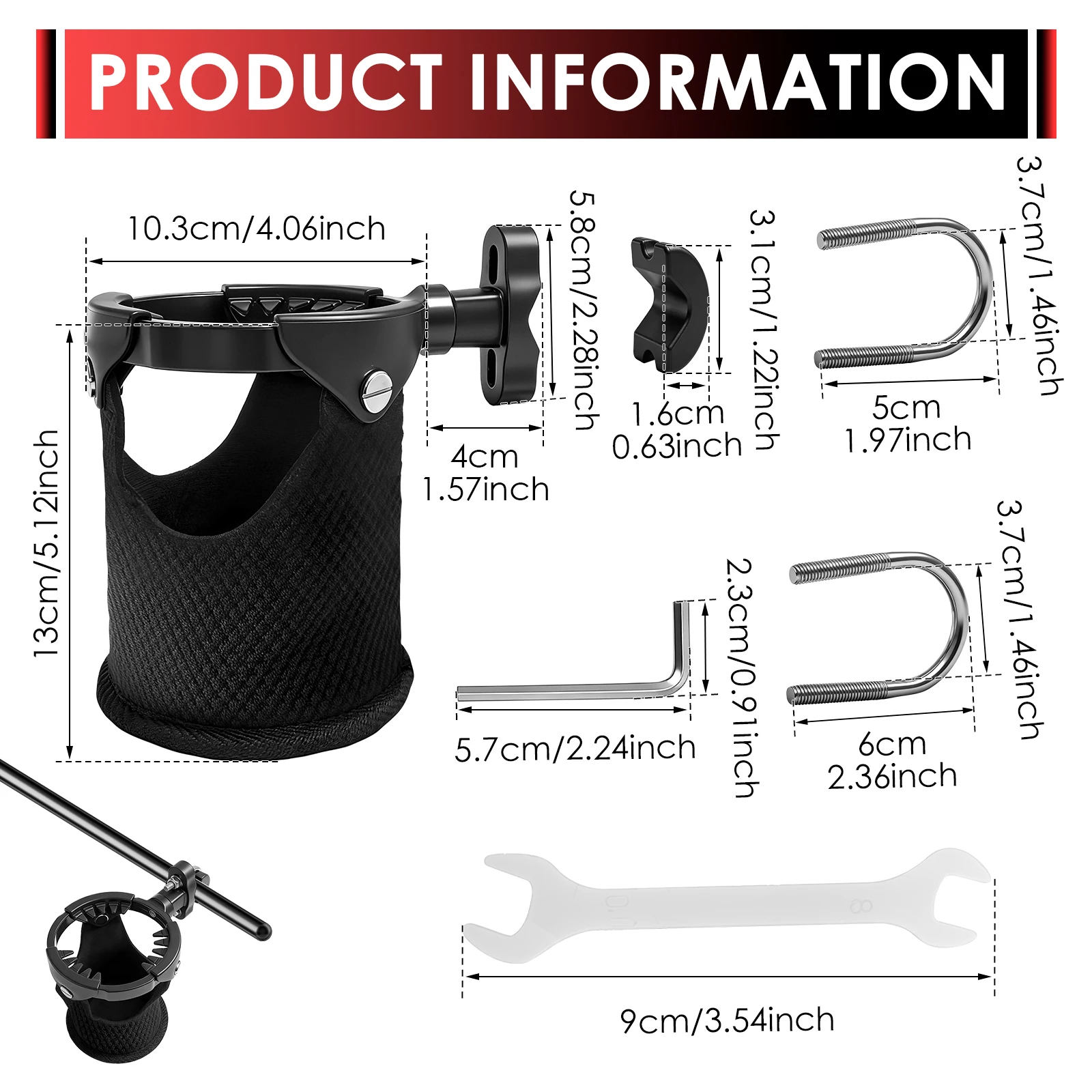 ATV Universal Modification Accessories Water bottle Holder Bike Water Cup Bottle Holder Motorcycle Cup Holder Motorcycle Bike
