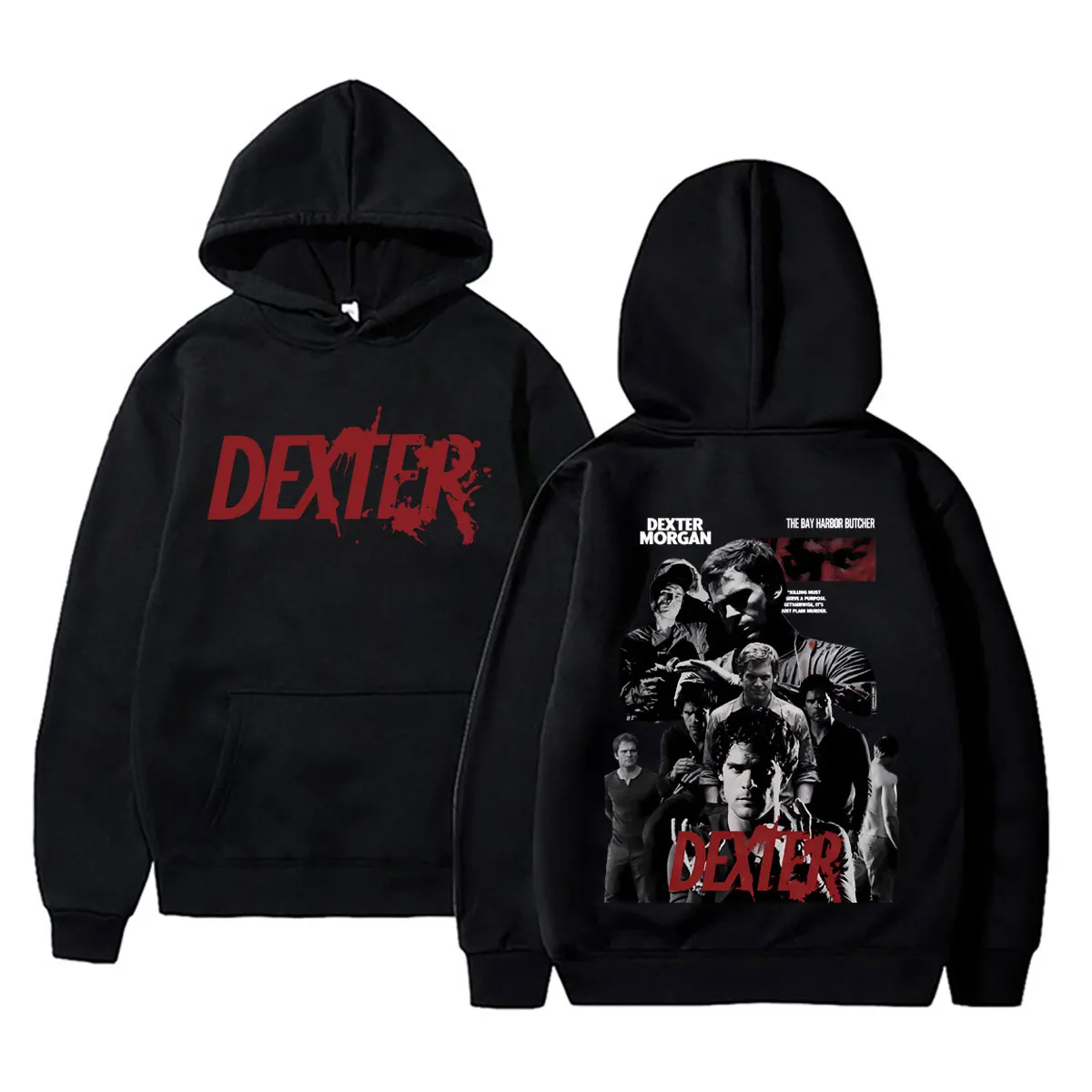 

Dexter Morgan Harry's Code Hoodie Men's Women Clothing Casual Oversized Hooded Sweatshirt Male Retro Gothic Pullovers Hoodies
