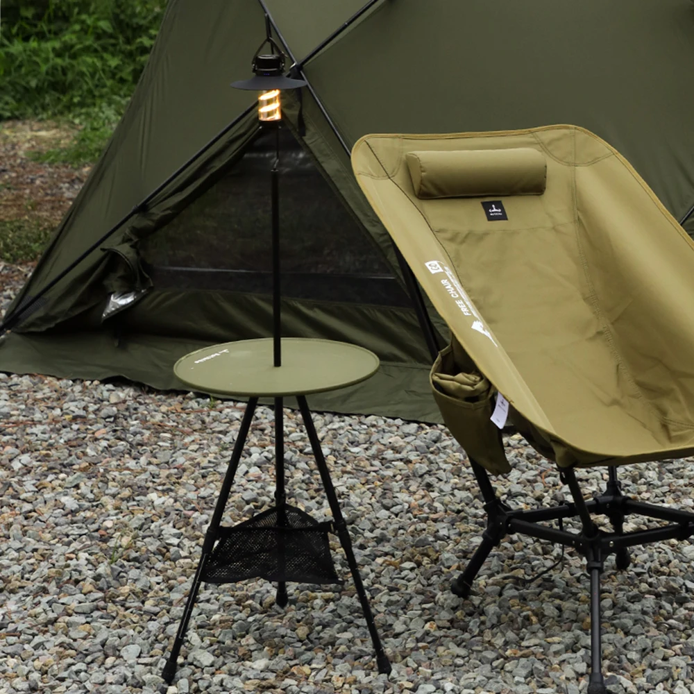 Camping Folding Lift Removable Multi Unit IGT Table Light Stand Portable Camp Grill Table Outdoor Picnic Table