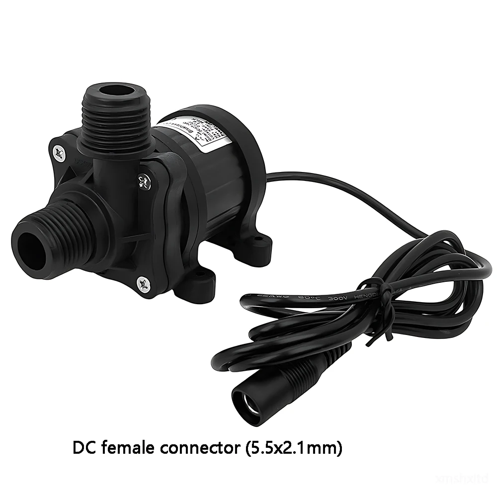 Piccola pompa di circolazione di raffreddamento ad acqua per impianti idraulici silenziosi DC12/24V G1/2 "Motore brushless Pompa ad acqua Pompa sommergibile Idroponica IP68