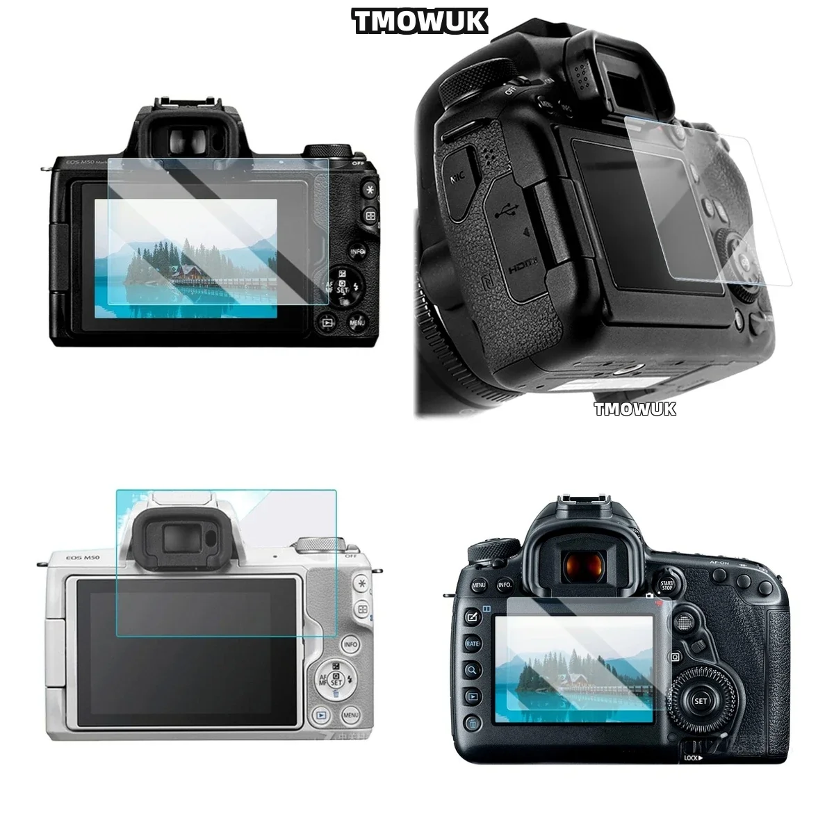 For Canon R6 R7 Tempered Glass Screen Protector Film 9H Hardness HD Clear Anti-Scratch Camera Display Cover
