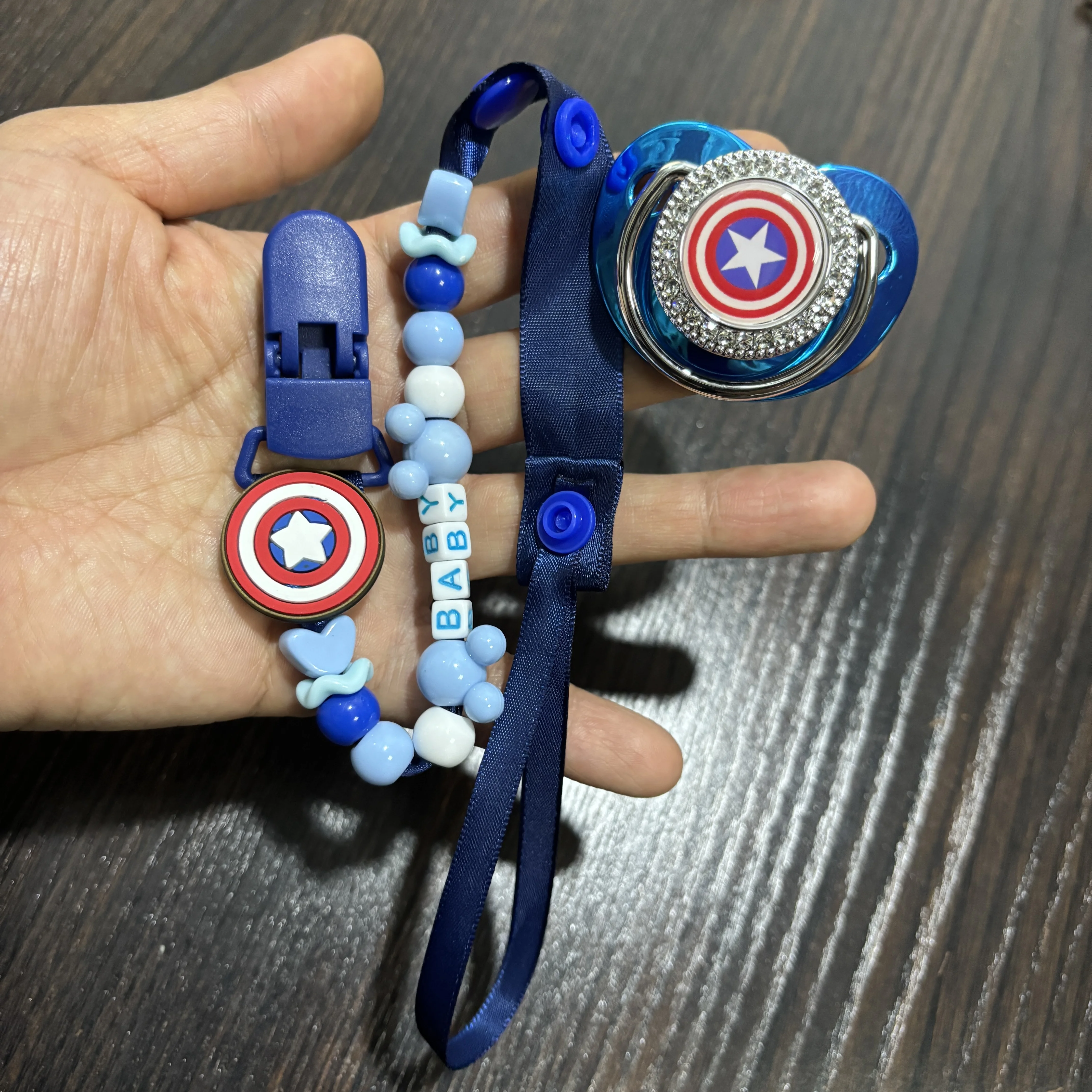 

0-8M Portable Baby pacifier and Anti-Loss Chain Set For Newborns Use Baby pacifier Gift Choice for Newborns Kawaii Chewing