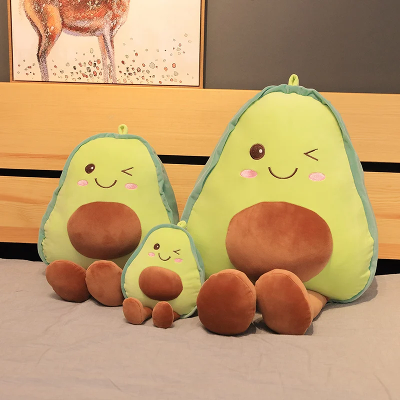 

30-85 см кавайный мультфильм моделирование аниме авокадо мягкие фрукты плюшевые игрушки детская кукла авокадо ручной работы праздничный подарок