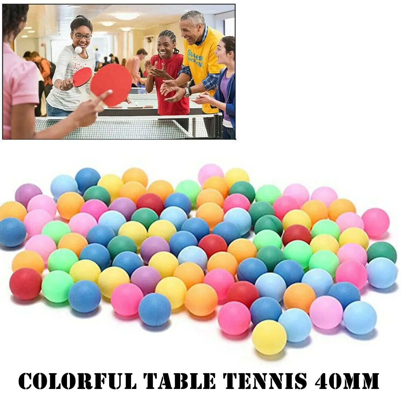 1/10/50 stücke gefrostete Farbe Tischtennis ball Lotterie Glücksspiel Bier Kinder Training Kunststoff leuchtende Kinder Spielzeug ball zufällige Farbe