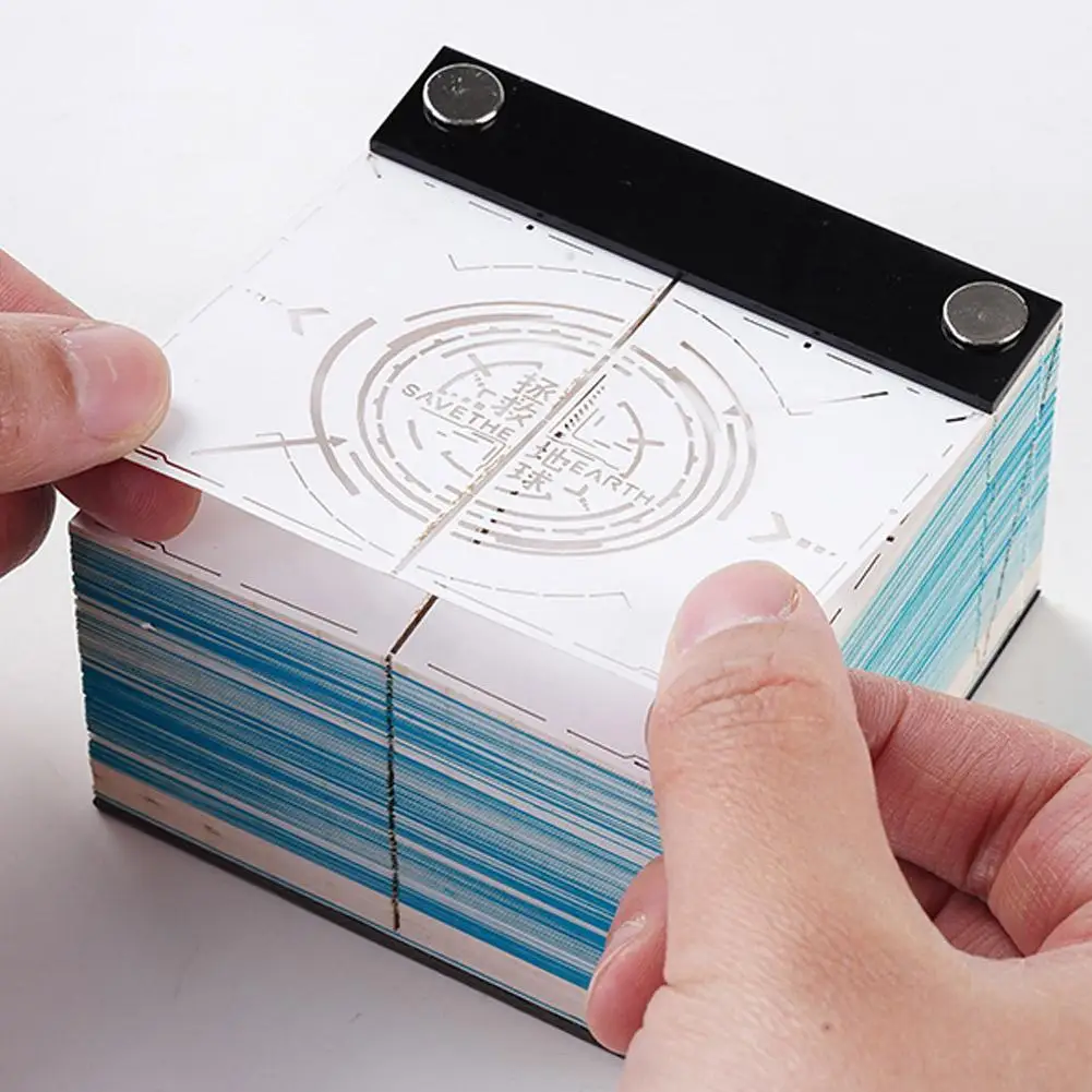 2026 Nuovo 3D "Earth" Scultura di carta Calendario Memo Pad Tear-off Note Pad Fai da te Lavoro e studio Regali per la casa Ufficio Scuola