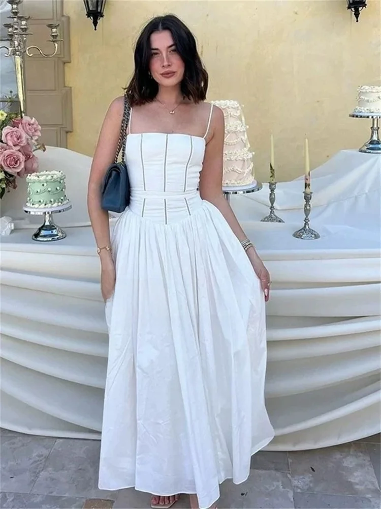 Susan Ele Vaion Sle Strapl Bicolore A-line Vita snellente Dr Sweet Sle Vita alta Estate Donna Dr