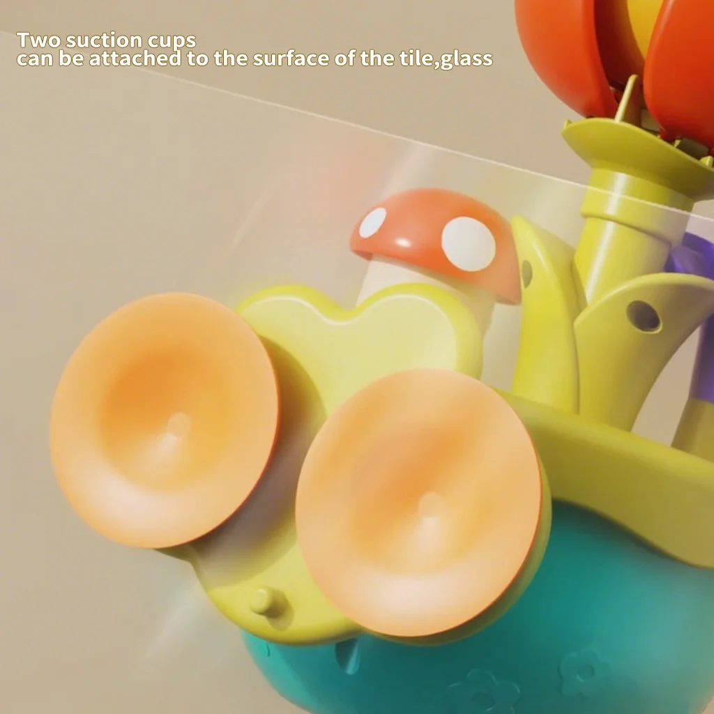 Divertidos juguetes de baño para niños: diseño de riego, floración y caída ascendente