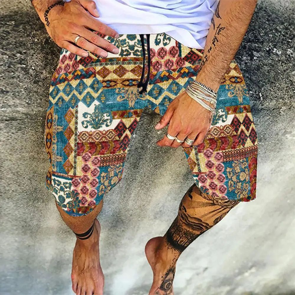 Pantalones cortos de playa al aire libre para Hombre, pantalones de dormir, pantalones casuales, ropa de casa, Pijamas de verano, cómodos y transpirables, 2024