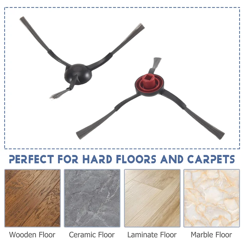 ABKR-escovas laterais para ecovacs deebot t8/t9/n8/x1 omni/x1 turbo/t10 omni/t10 turbo/t20 omni/t9 +/n8 +/n8 pro/n8 plus substituição