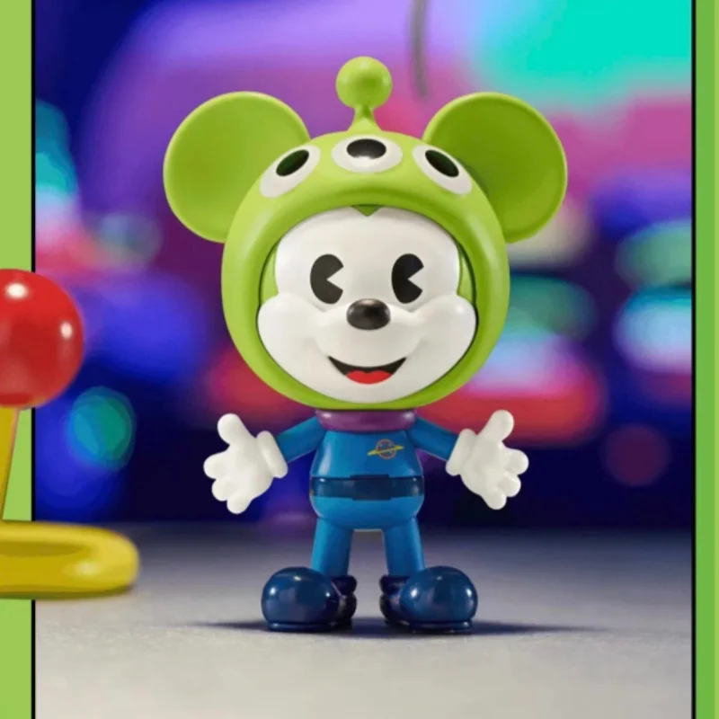 

New Popmart Blind Box Disney Mickey Remixed Mickey Meets Pixar Series Cute Doll Trendy Toy Desktop Ornament Anime Peripheral
