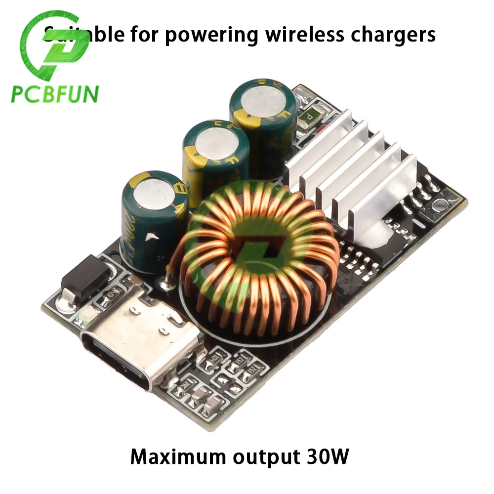 30W Mobile Phone Charging Board Fast Charge DC Buck Step-down Module Type-C for Emergency Charging of Mobile Phone