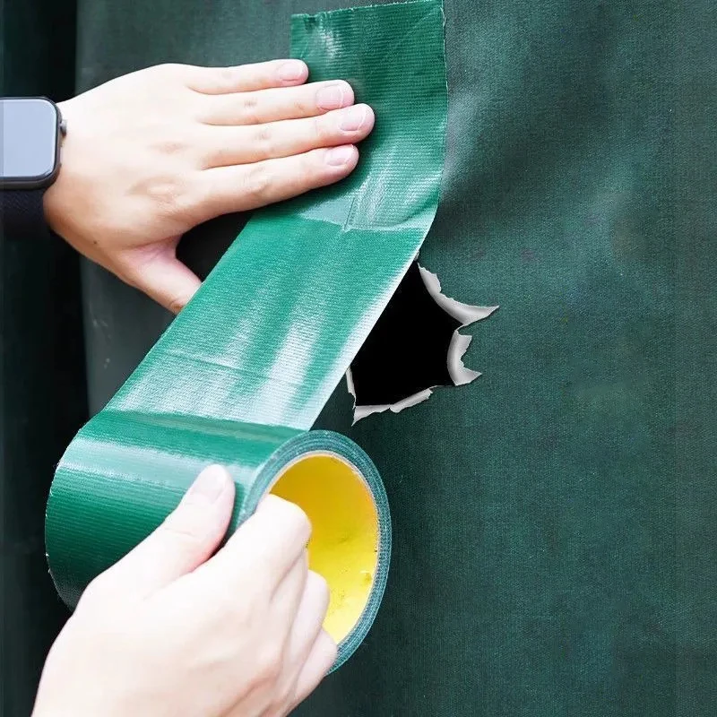 High Sticky Strong Tarpaulin Repair Tape Waterproof Self-Adhesive Tapes Patches Outdoor Truck Tent Cover Awning Tape for Camping