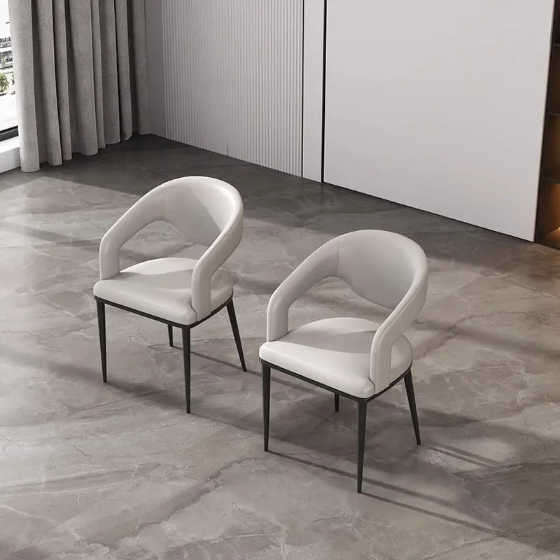 

Furniture Light luxury Italian dining chair home modern leisure hotel reception negotiation chair office back chair