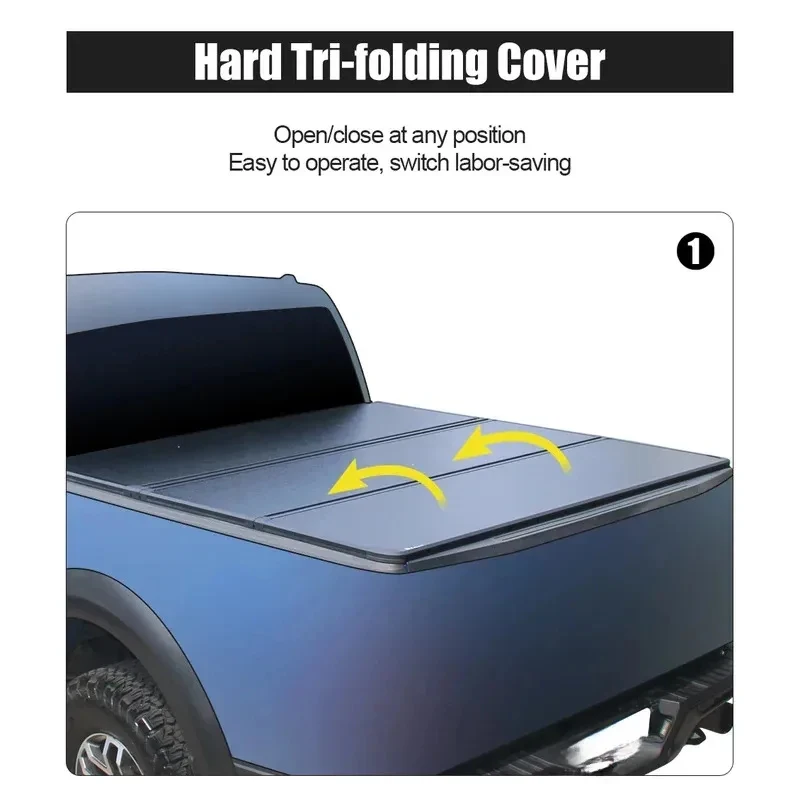 

High Quality Auto Parts Hard Tri-Fold Tonneau Bed Cover For 00Hot Selling