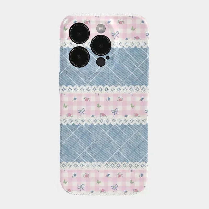 

Pink Blue Butterfly Complex Phone Case for IPHONE 17 Air 16E 15 PROMAX 14 Plus 13 12 MINI 11 PRO 16Plus XR Acrylic Phone Cover