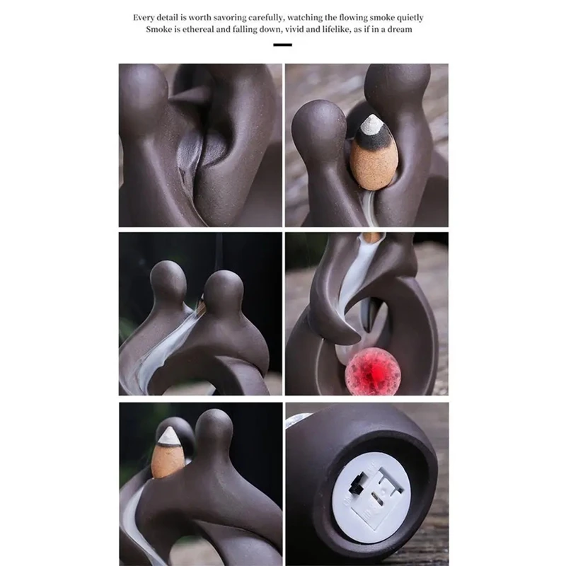 【Berserkk】 Bruciatore di incenso Bruciatore di incenso Porta incenso decorativo per camere da letto Studio di yoga Camere di studio Camere di meditazione