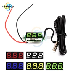 Digital Refrigerator Thermometer Temperature Meter with Probe Mini LED Display Digital Temperature for Kitchen Home