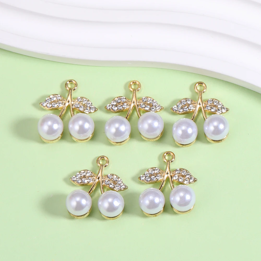 10Pcs Mixed Lovely Heart Charms Pearl Butterfly Charms for Earrings Bracelet Necklace Pendant DIY Jewelry Accessories Wholesale