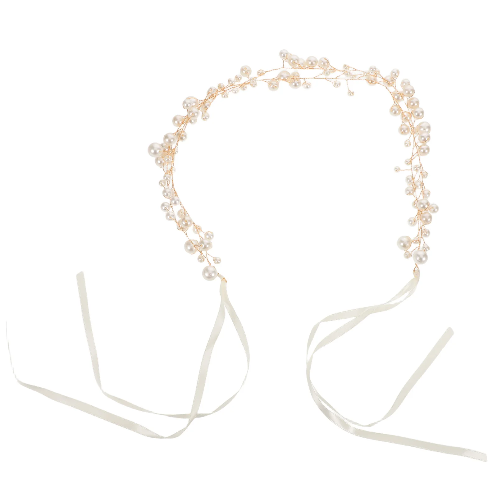

Pearl Color-protecting Hair Chain Accessory Bridal Headpieces for Wedding Headwear Accessories Bride Party Headband Golden
