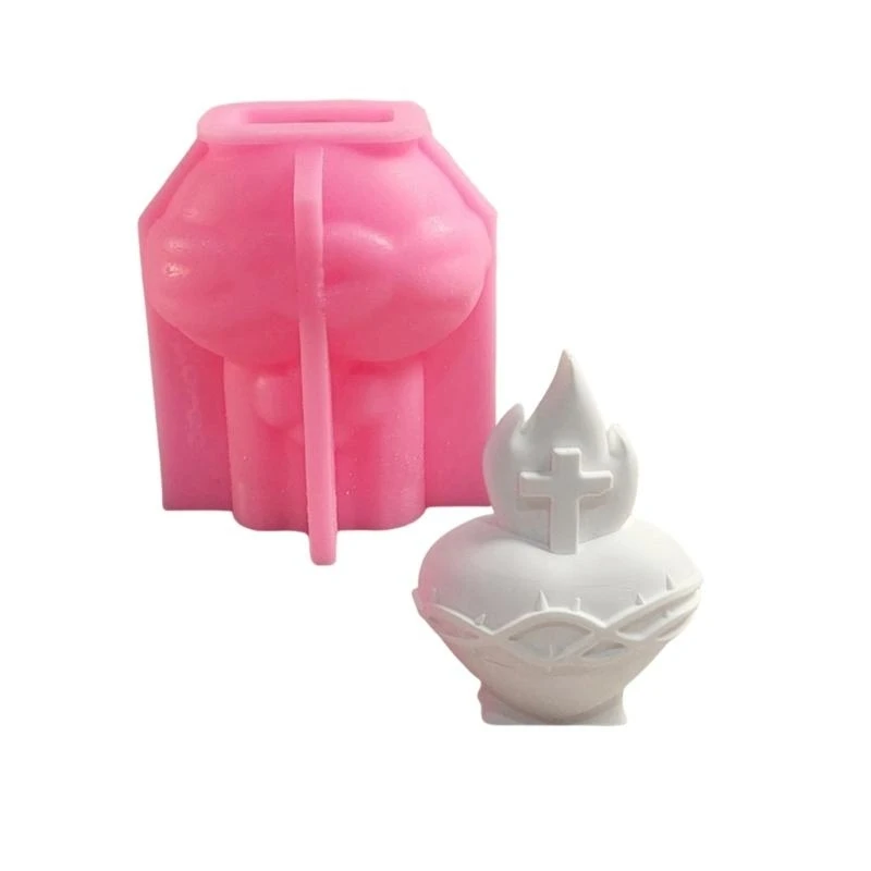 F2TD Heart Silicone Mold Making Mold Resin Crafting Mould Silicone Texture Hand-Making Tool for Aesthetic Room Decors