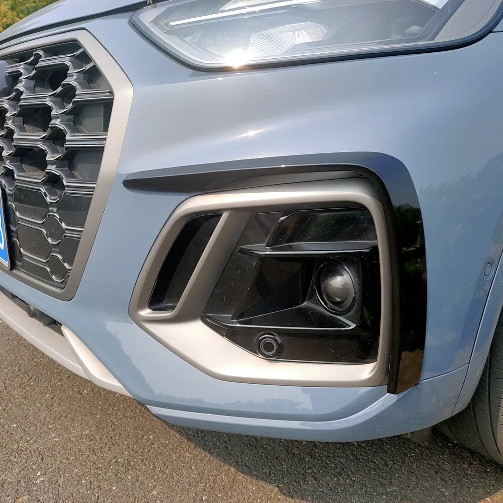 For AUDI Q5 SQ5 2020-2024 Sportback Car Front Bumper Splitter Canards Lip Spoiler Aero Kits Guard BodyKits Tuning Protector