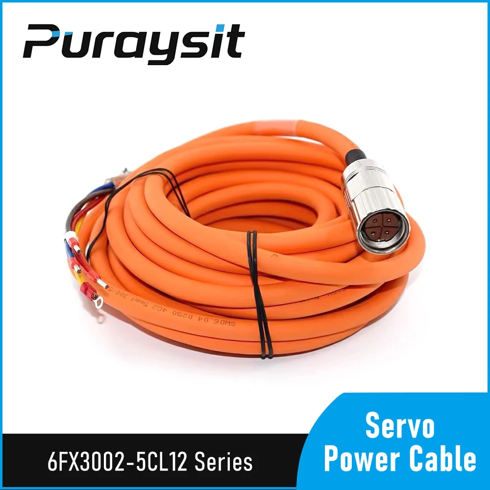 V90 Servo Power Cable 6FX3002-5CL12-1AD0 6FX3002-5CL12-1AF0 6FX3002-5CL12-1BA0 6FX3002-5CL12-1CA0 6FX3002-5CL12-1DA0 for Siemens