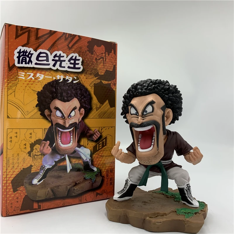 FigureCrazy Dragon Ball Z Figure Hercule Mark Bad Taste Middle Finger PVC Action Figure DBZ Mr Satan Goku Vegeta Model Toy Gift