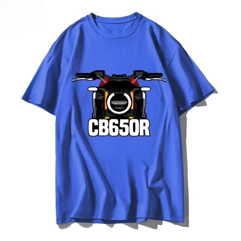 هوندا الذهب الجناح CB650R غير المزدوج دراجة نارية ركوب الدراجات النارية تي شيرتات قصيرة الاكمام الرجال والنساء ملابس نصف كم