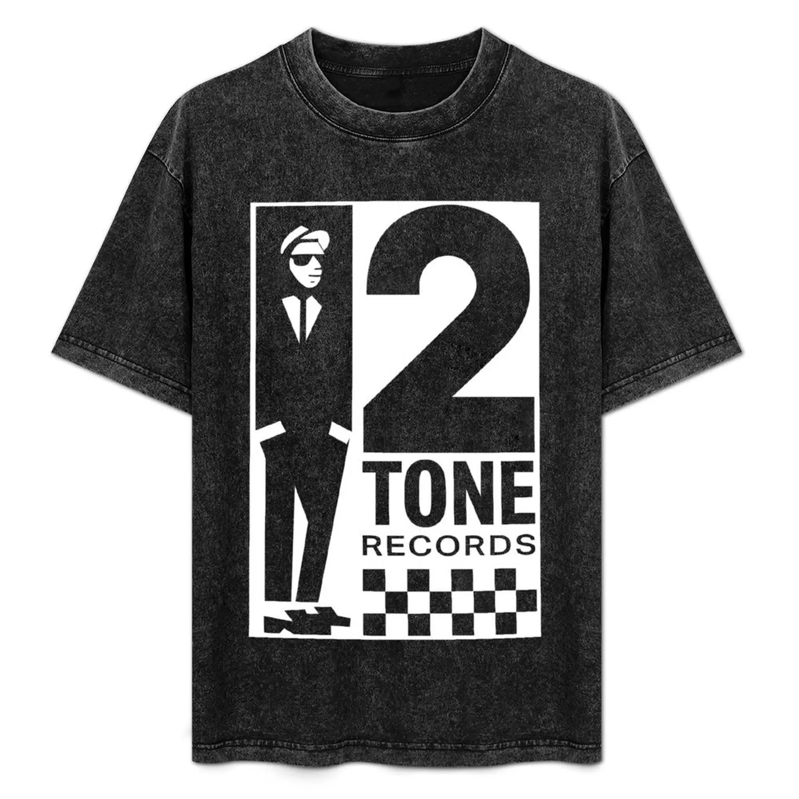 

2 Tone Records Logo on Dark Shirts T-Shirt Plus Size All Match Tee Shirt