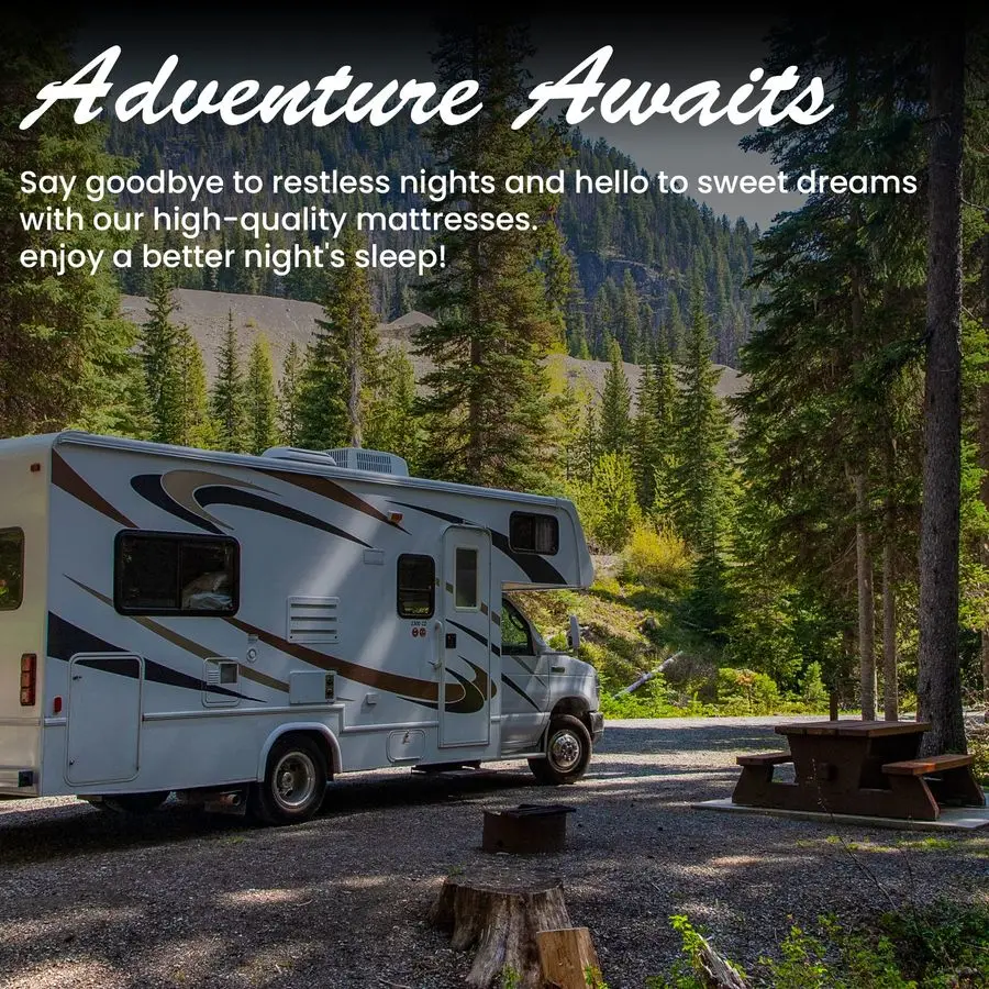 4インチ中程度の硬さの耐水性フォームビニールマットレス、お手入れ簡単、快適でノイズフリー、72 x 30、ブルー