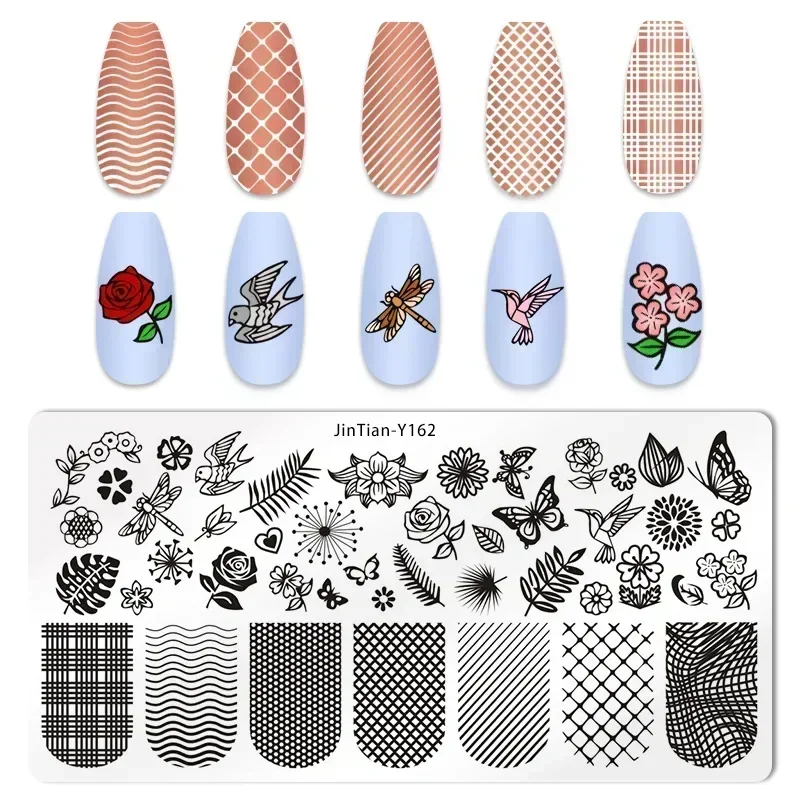 1 Piece Love Style Nail Stamping Plates Festival Nail Design Valentine's Day Love Heart Serial Pattern Nail Stamp Print Manicure