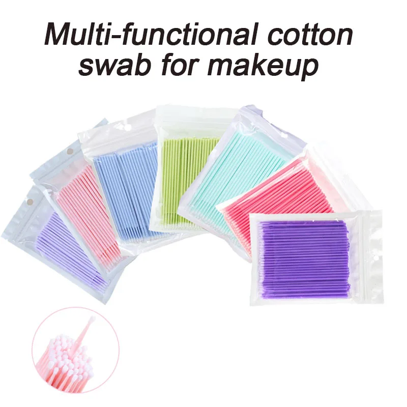 50/100 pçs escovas de cílios sobrancelha pente microbrush para cílios spoolie extensões de cílios spoolie escova hzs25